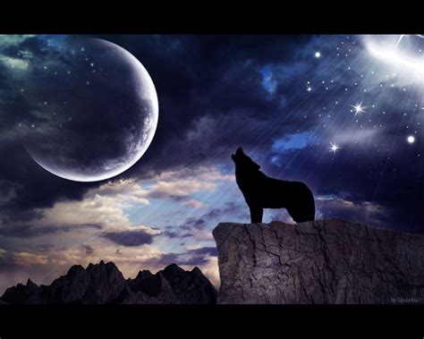 Wolf Howling At The Moon Wallpapers - Wallpaper Cave