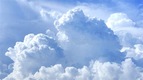 Big Clouds in the Sky with Light, Shadows and Beautiful Cloud Shapes ...