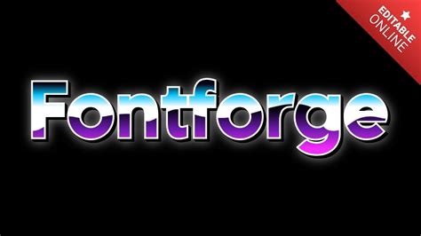 Fontforge | Text Effect Generator