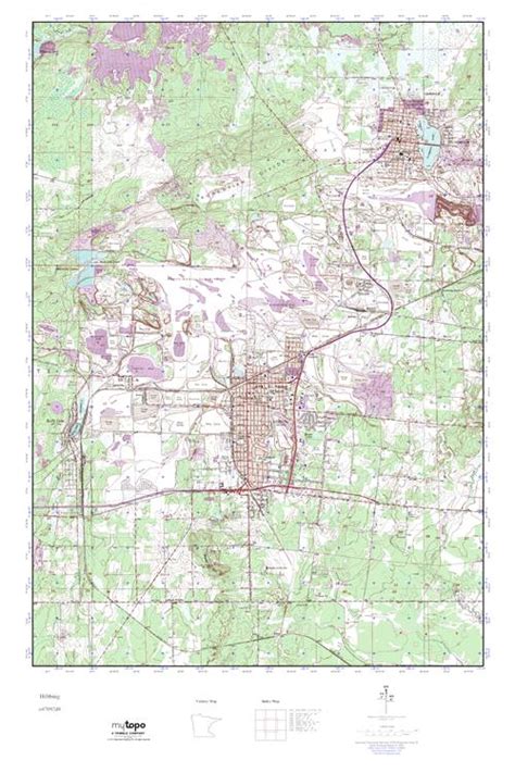 MyTopo Hibbing, Minnesota USGS Quad Topo Map