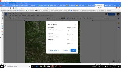 How to Make Google Docs Landscape
