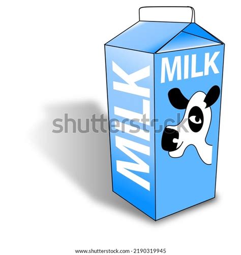 Half Gallon Milk Carton Blue On Stock Illustration 2190319945 | Shutterstock