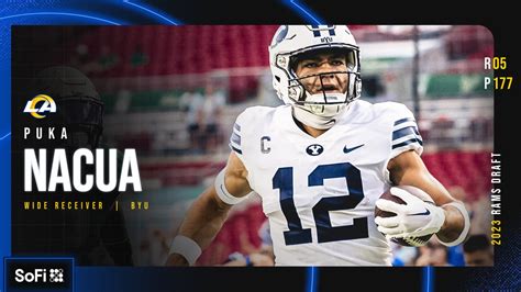 2023 NFL Draft: Wide receiver Puka Nacua, BYU, Round 5, Pick 177