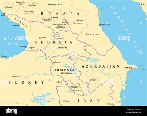 Caucasus On World Map