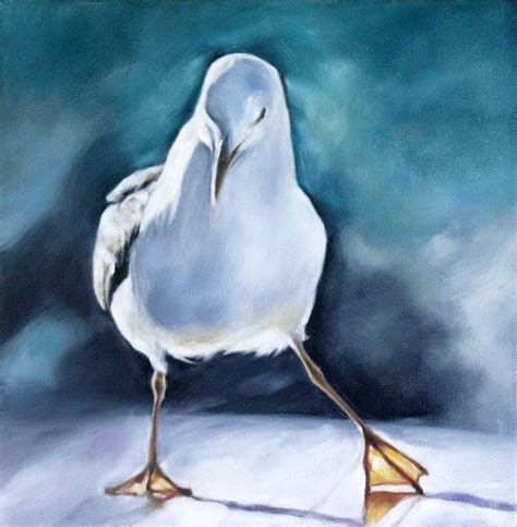 Art, Art Print, Seagull Art, Seagull Print, Blue, Bird Print, Nautical ...