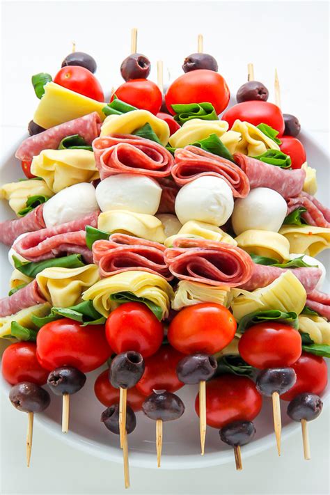 Antipasto Skewers - Baker by Nature