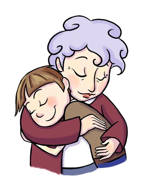 Grandma clipart grandma hug, Grandma grandma hug Transparent FREE for ...