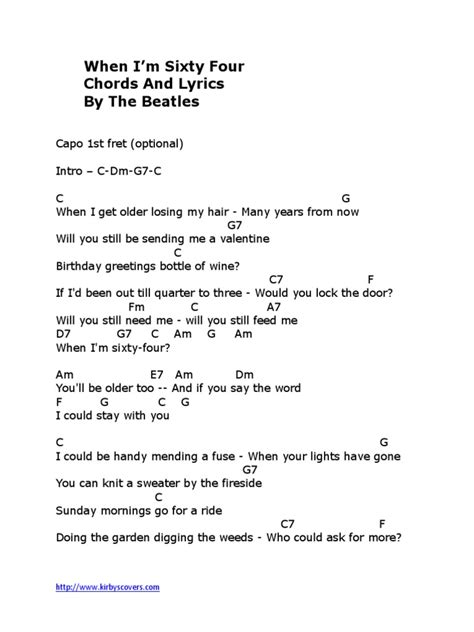 When Im 64 by The Beatles | PDF