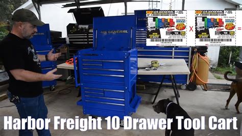 Harbor Freight 10 Drawer Tool Cart - YouTube | Tool cart, Harbor ...