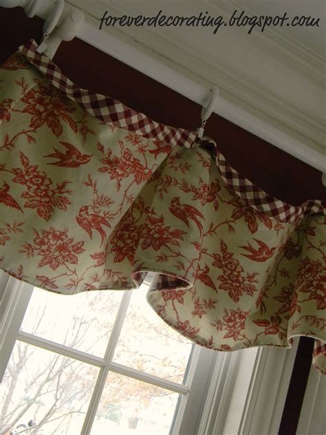 Forever Decorating!: New Red Toile Valances