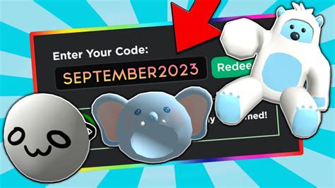 *7 NEW CODES!* SEPTEMBER 2023 Roblox Promo Codes For ROBLOX FREE Items ...