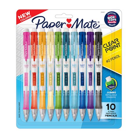 2 Pack Paper Mate Clear Point #2 Pencil of 3 Pencils .7mm L Max 74% OFF