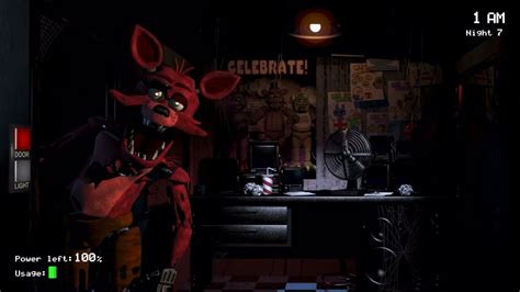 FNaF 1 Foxy Jumpscare - YouTube