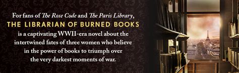 Amazon.com: The Librarian of Burned Books: A Novel: 9780063259256 ...