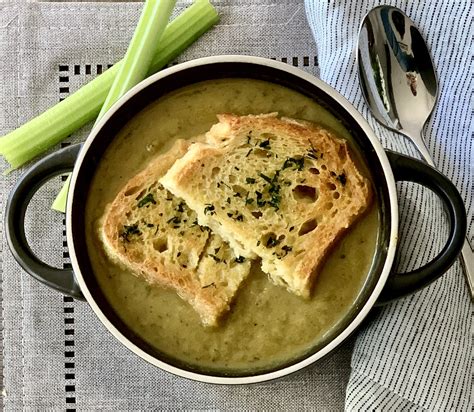 Creamy Vegan Celery Soup - clean and comforting eating