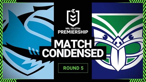 NRL 2023 | Cronulla Sutherland Sharks v New Zealand Warriors | Condensed Game | Round 5, 2023 ...