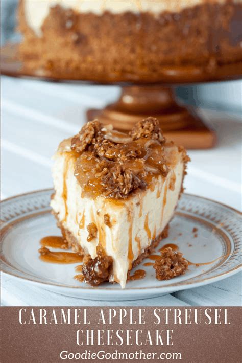 Caramel Apple Cheesecake - Goodie Godmother Streusel Topping