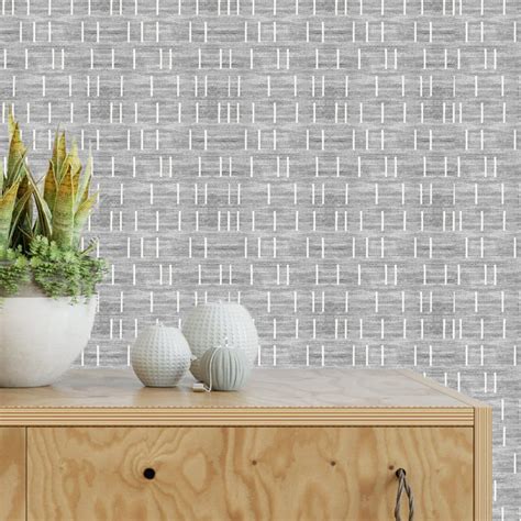 Light Gray Mudcloth Wallpaper Removable Abstract Wallpaper | Etsy in 2020 | Grey and white ...