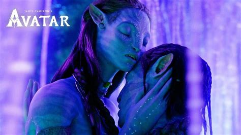 Jake and Neytiri Kiss under the Tree of Voices - AVATAR (4k Movie Clip ...