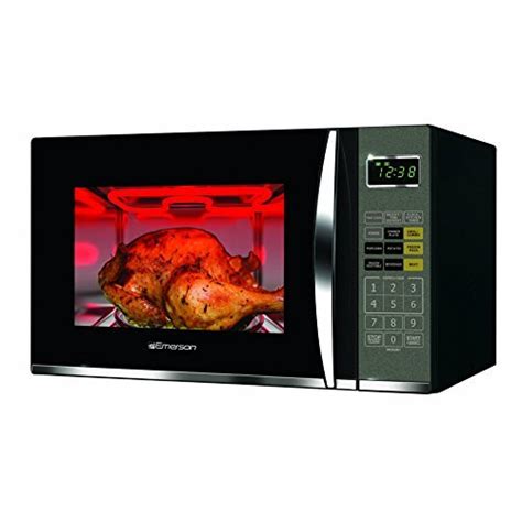 Emerson 1.2 CU. FT. 1100W Griller Microwave Oven with Touch Control, Stainless Steel, MWG9115SB ...