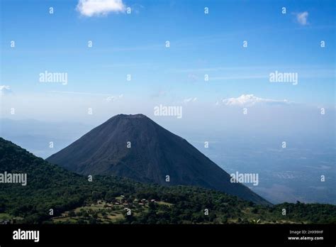 Izalco Volcano in National Park in El Salvador on a sunny morning Stock ...