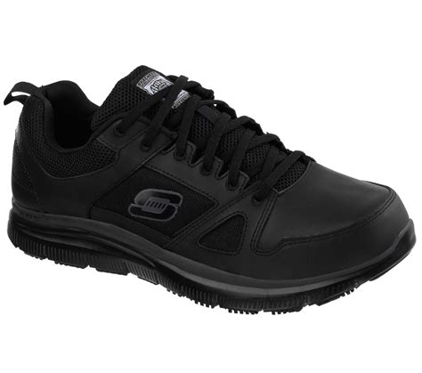 Skechers 77040 BLK Men's FLEX ADVANTAGE SR Work WIDE