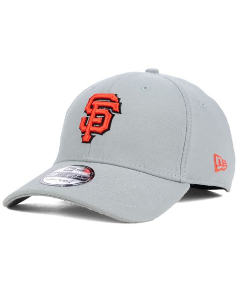 New Era San Francisco Giants Core Classic 39Thirty Cap in Gray for Men ...