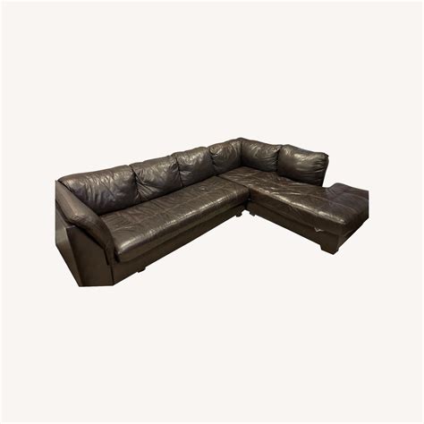 Ashley Leather Sectional - AptDeco