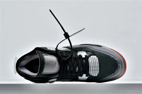 Off-White x Air Jordan 4 “Bred” 2020 - FavSole.com