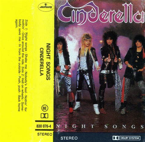 Cinderella – Night Songs (1986, Cassette) - Discogs