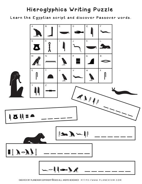 Hieroglyphics Worksheet | Printable Worksheets and Activities for Teachers, Parents, Tutors and ...