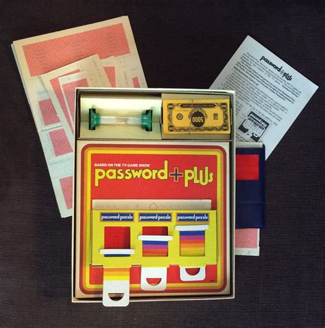 Blackrock's Toybox: Game Show Board Games: Password Plus (2nd edition, 1979)