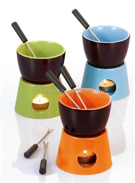 Lovely Colorful Ceramic Mini Fondue Pot - Buy Mini Fondue Pot,Chocolate Fondue Fountainer Maker ...