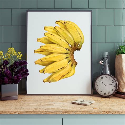 Banana Wall Art Instant Download - Etsy