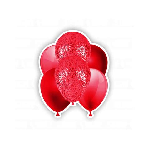 Red Balloon Bouquet | For Yard Decor | Yard Cards | SignWay