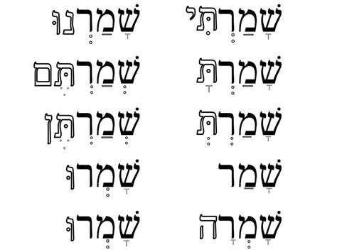 Hebrew Perfect tense | Hebrew vocabulary, Hebrew language, Jewish learning