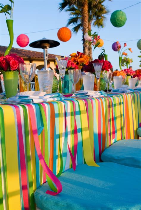 Fiestas al aire libre opciones de decoraciones y detalles