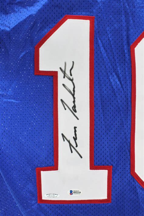 Fran Tarkenton Signed Giants Jersey (Beckett COA) | Pristine Auction