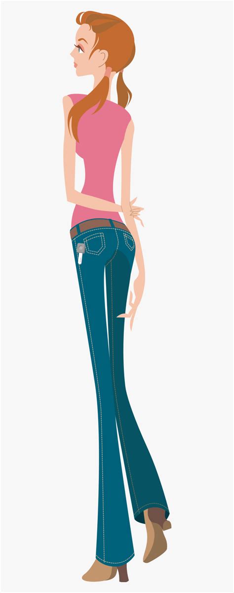 Tall Girl Clipart, HD Png Download - kindpng