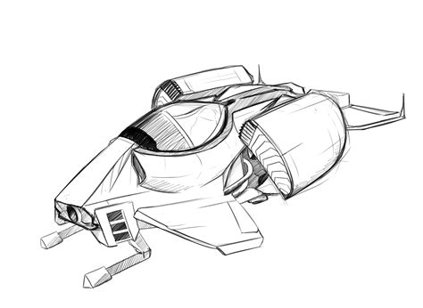 Spaceship design sketch by polhudo on Newgrounds