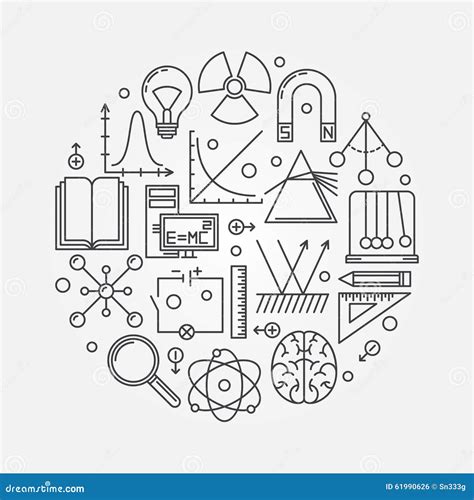 Round Illustration With Abstract Landscape Of The Indonesian Island Of ...