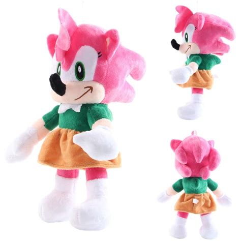 OEM plüss játék készlet, KNUCKLES és AMY modellek, a Sonic mese szereplői, kb 28-30 cm ...