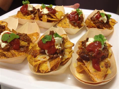 Mexican Canape - Mini Beef Nacho Bowl | Nacho appetizer, Food, Food and ...