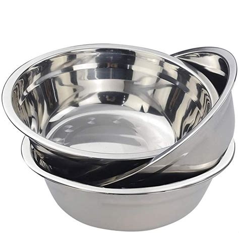 Amazon.com: Eagrye Stainless Steel Mixing Bowls/Metal Prep Bowls, Set ...