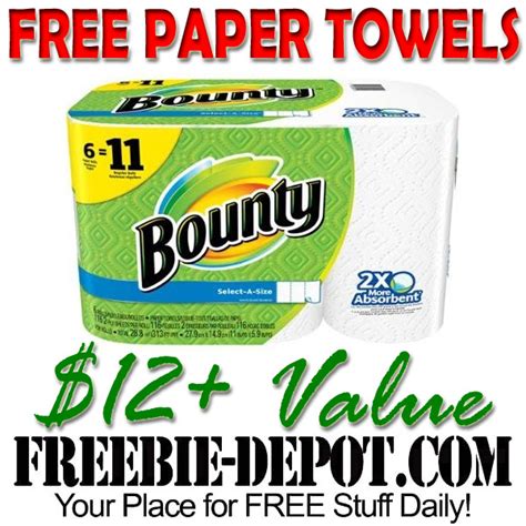 FREE Bounty Paper Towel 6 Pack – Exp 10/25/16 | Freebie Depot