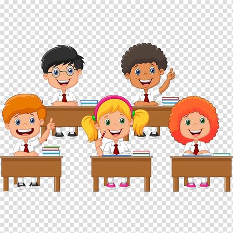 student in class cartoon - Clip Art Library