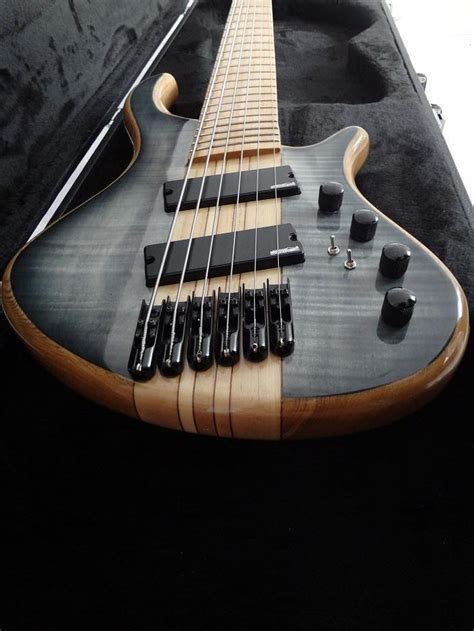 Mayones Custom Bass Guitar 6 String Mayones Fanned Frets Electric Bass ...