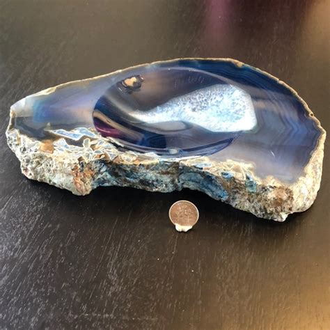 Other | Blue Dyed Agate Bowl | Poshmark