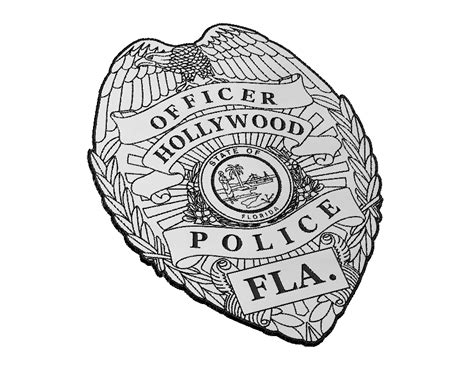 Hollywood Florida Police Officer Badge — Patriot Nation Designs