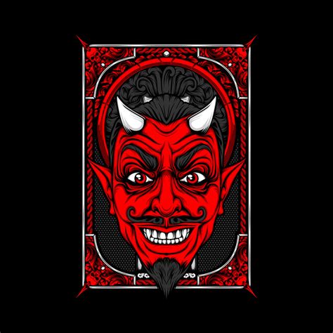 devil head illustration 5421640 Vector Art at Vecteezy